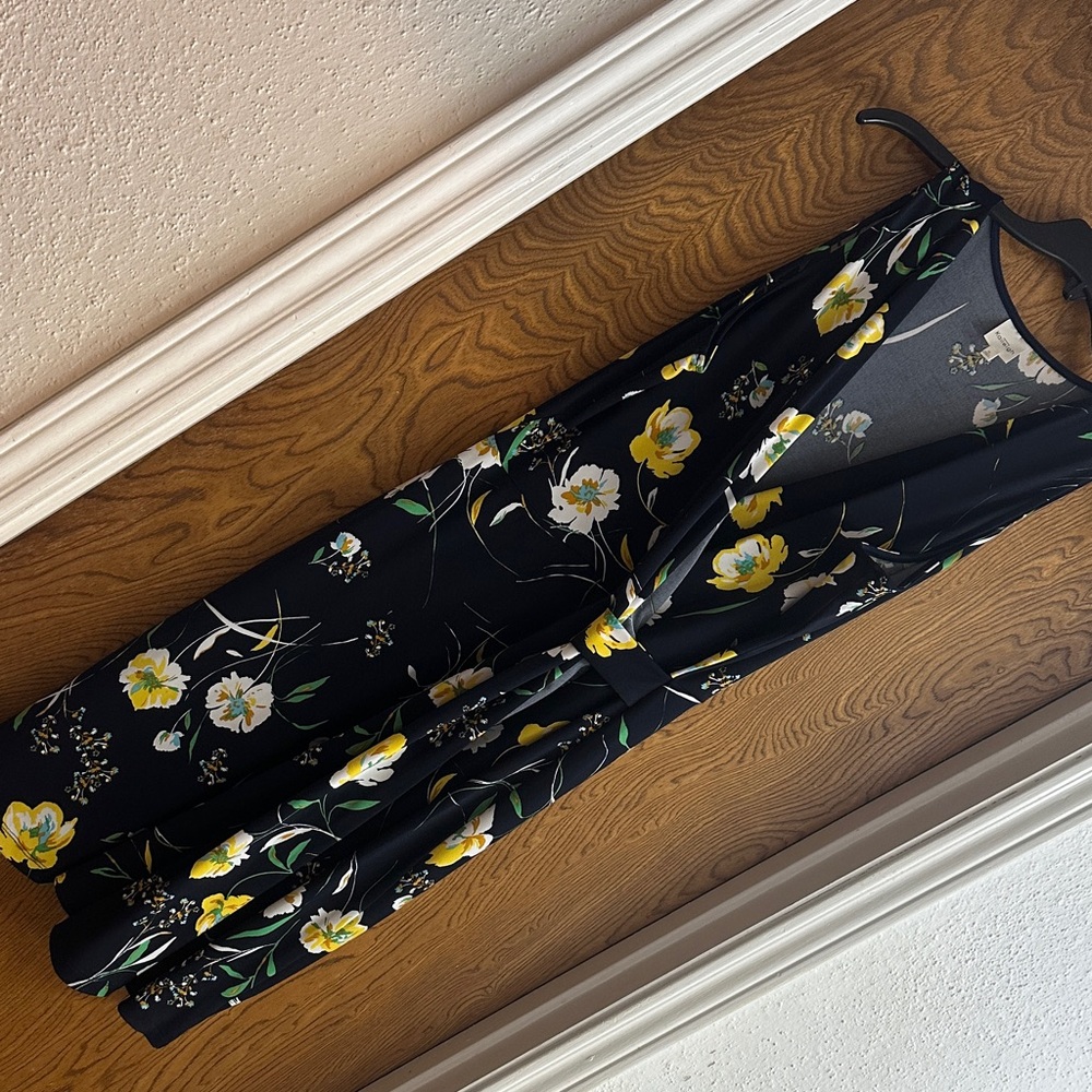 Kaileigh Navy and Floral Dress